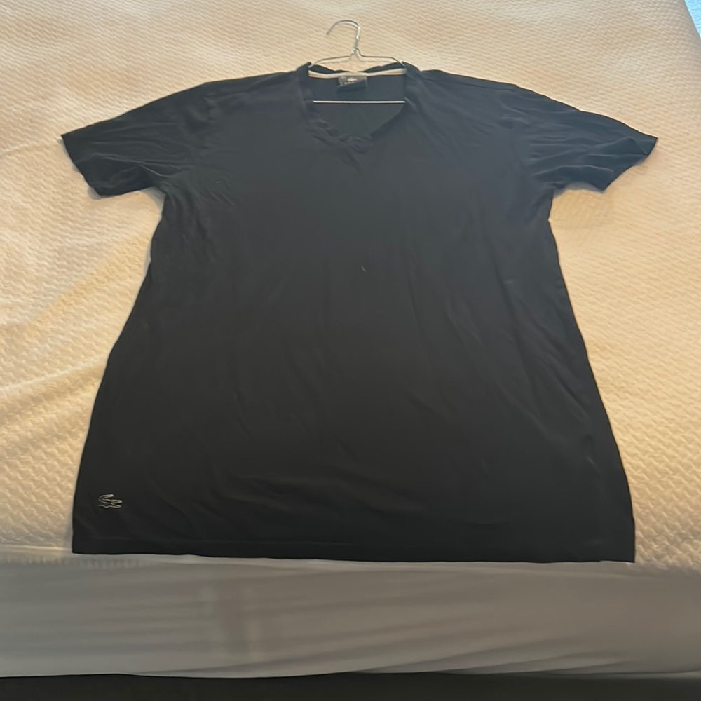 Lacoste men’s medium black sleep wear shirt